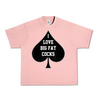 Salmon i love big fat cocks queen of spades t shirt Urban Heavy Tee - linhVisuals