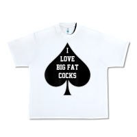 White i love big fat cocks queen of spades t shirt Urban Heavy Tee - linhVisuals
