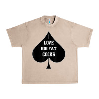 French Oak i love big fat cocks queen of spades t shirt Urban Heavy Tee - linhVisuals