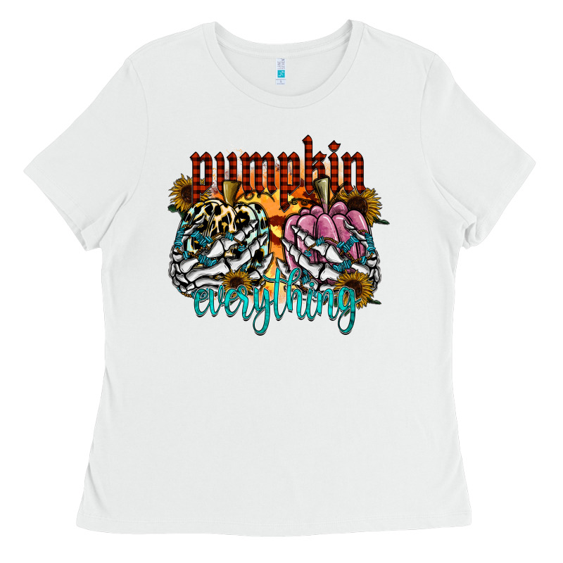 Pumpkin Everything Ladies Tee by CowhideDigitalArt | Teevron