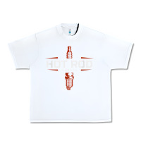White hot rod garage custom retro classic car spark plug t shirt Urban Heavy Tee - linhVisuals