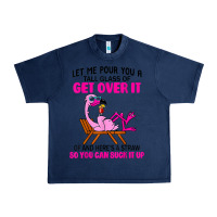 Navy let me pour you a tall glass of get over it flamingo t shirt Urban Heavy Tee - linhVisuals