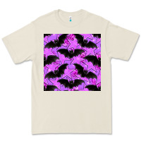 Bone halloween bat and stars seamless pattern Premium Tee - BundleAndBundleShop