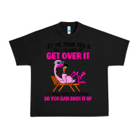 Black let me pour you a tall glass of get over it flamingo t shirt Urban Heavy Tee - linhVisuals