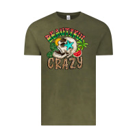 Vintage Olive Beautiful Crazy Summer Vintage Tee - CowhideDigitalArt