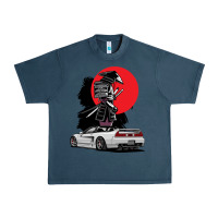 Midnight Navy jdm nsx car tuning japan samurai drift import pullover hoodie Urban Heavy Tee - linhVisuals