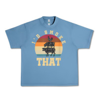 Pebble Blue id smoke that funny smoked pork meat lover bbq gift barbecue t shirt Urban Heavy Tee - linhVisuals
