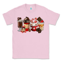 Bubblegum Pink Chocolate Love Coffee Cups Classic Tee - FaDigitalArtStudio
