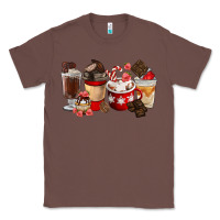 Chestnut Chocolate Love Coffee Cups Classic Tee - FaDigitalArtStudio