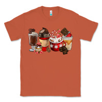 Copper Chocolate Love Coffee Cups Classic Tee - FaDigitalArtStudio