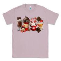 Lilac Chocolate Love Coffee Cups Classic Tee - FaDigitalArtStudio
