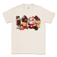 Natural Chocolate Love Coffee Cups Classic Tee - FaDigitalArtStudio