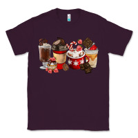 Plum Chocolate Love Coffee Cups Classic Tee - FaDigitalArtStudio