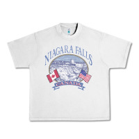 Lunar Rock americana niagara falls scene canada america flags sweatshirt Urban Heavy Tee - linhVisuals