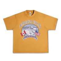 Peanut Butter americana niagara falls scene canada america flags sweatshirt Urban Heavy Tee - linhVisuals