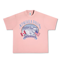 Salmon americana niagara falls scene canada america flags sweatshirt Urban Heavy Tee - linhVisuals