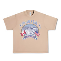 Burro americana niagara falls scene canada america flags sweatshirt Urban Heavy Tee - linhVisuals
