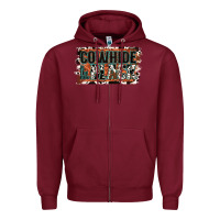 Burgundy Cowhide is the New Black Zipper Hoodie - Jasminsmagicworld