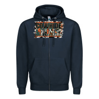 Navy Cowhide is the New Black Zipper Hoodie - Jasminsmagicworld