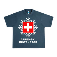 Midnight Navy après ski instructor sweatshirt Urban Heavy Tee - linhVisuals