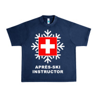 Navy après ski instructor sweatshirt Urban Heavy Tee - linhVisuals