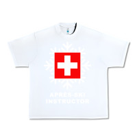 White après ski instructor sweatshirt Urban Heavy Tee - linhVisuals