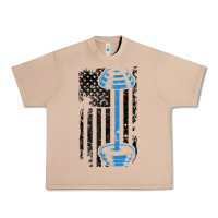 Burro american flag gym and fitness  weight lifting gift t shirt Urban Heavy Tee - linhVisuals