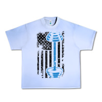 Grape Ice american flag gym and fitness  weight lifting gift t shirt Urban Heavy Tee - linhVisuals