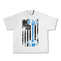 Lunar Rock american flag gym and fitness  weight lifting gift t shirt Urban Heavy Tee - linhVisuals