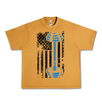 Peanut Butter american flag gym and fitness  weight lifting gift t shirt Urban Heavy Tee - linhVisuals