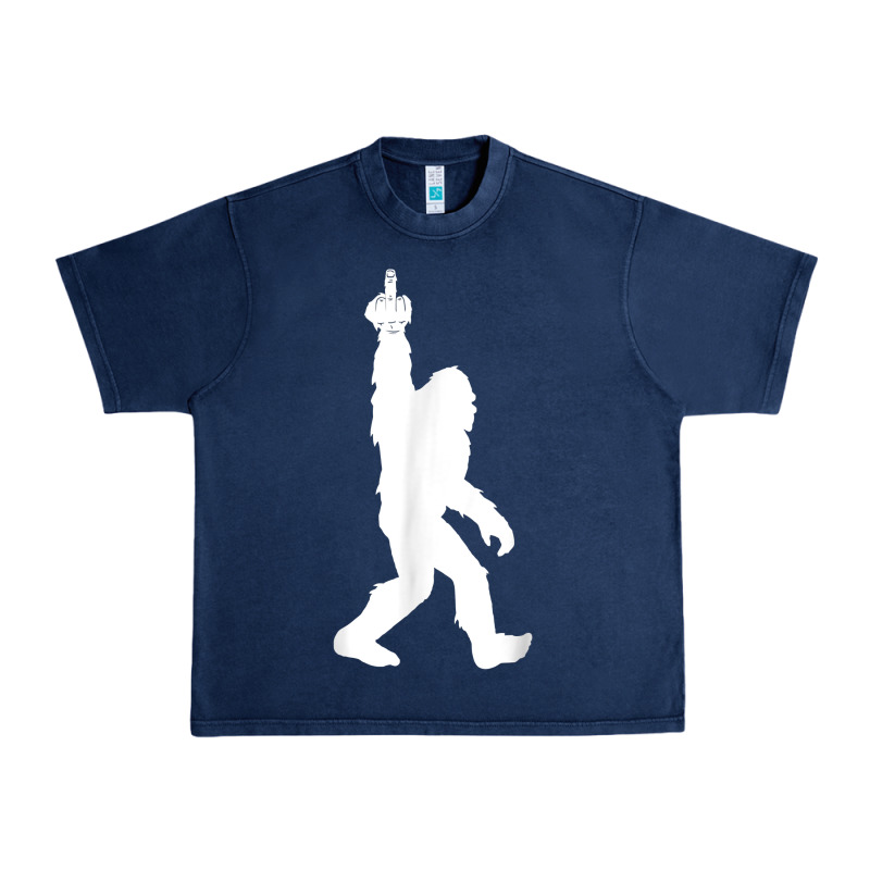 Funny Bigfoot Middle Finger For Squatch Believers T Shirt Urban Heavy Tee by linhVisuals | Teevron