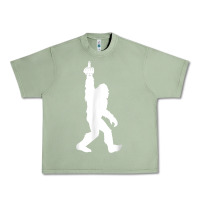Oil Green funny bigfoot middle finger for squatch believers t shirt Urban Heavy Tee - linhVisuals