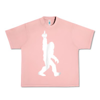 Salmon funny bigfoot middle finger for squatch believers t shirt Urban Heavy Tee - linhVisuals