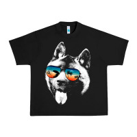 Black american akita shirts with glasses sunglasses retro style t shirt Urban Heavy Tee - linhVisuals