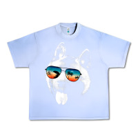 Grape Ice american akita shirts with glasses sunglasses retro style t shirt Urban Heavy Tee - linhVisuals