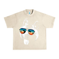 Sandshell american akita shirts with glasses sunglasses retro style t shirt Urban Heavy Tee - linhVisuals