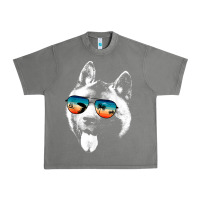 Tornado american akita shirts with glasses sunglasses retro style t shirt Urban Heavy Tee - linhVisuals