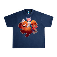 Navy turning red Merch Urban Heavy Tee - linhVisuals