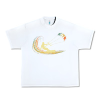 White kite kiteboarding kiting kitesurfing kitesurf gift premium t shirt Urban Heavy Tee - linhVisuals