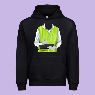 Border Collie Engineer Urban Hoodie Designed By Ranaportraitstore