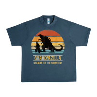 Midnight Navy mens grandpazilla grandpa of monsters retro halloween christmas t shir Urban Heavy Tee - linhVisuals