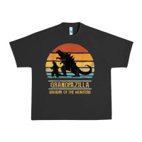 Pigment Black mens grandpazilla grandpa of monsters retro halloween christmas t shir Urban Heavy Tee - linhVisuals