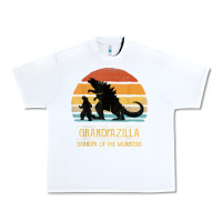 Mens Grandpazilla Grandpa Of Monsters Retro Halloween Christmas T Shir Urban Heavy Tee | Teevron