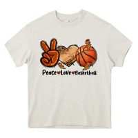 Peace Love Basketball Heavy Core Tee | Teevron