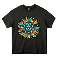 Asphalt gemstone sunflower Heavy Core Tee - RanaPortraitStore
