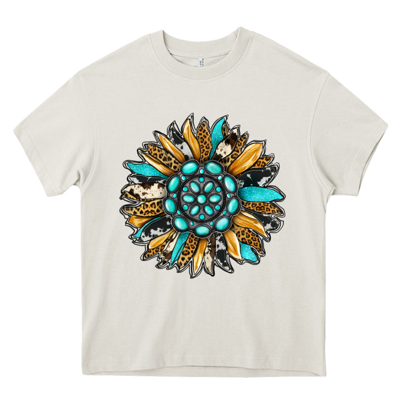 Gemstone Sunflower Heavy Core Tee by RanaPortraitStore | Teevron
