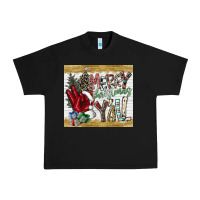 Black merry christmas y'all Urban Heavy Tee - CowhideDigitalArt