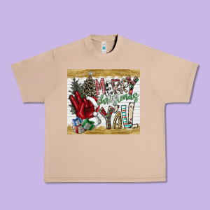 Merry Christmas Y'all Urban Heavy Tee Designed By Cowhidedigitalart