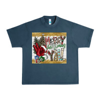 Midnight Navy merry christmas y'all Urban Heavy Tee - CowhideDigitalArt