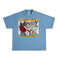 Pebble Blue merry christmas y'all Urban Heavy Tee - CowhideDigitalArt